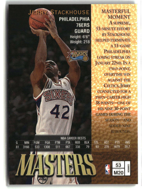 Jerry Stackhouse 1997-98 Finest #53