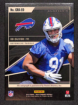 Ed Oliver 2019 Panini Gold Standard Golden Rookies Autographs #GRA-EO #/199
