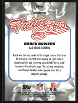 Brock Bowers 2025 Topps Chrome Future Stars Refractor #FS-21