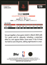 Tari Eason 2025-26 Topps Sandglitter #179