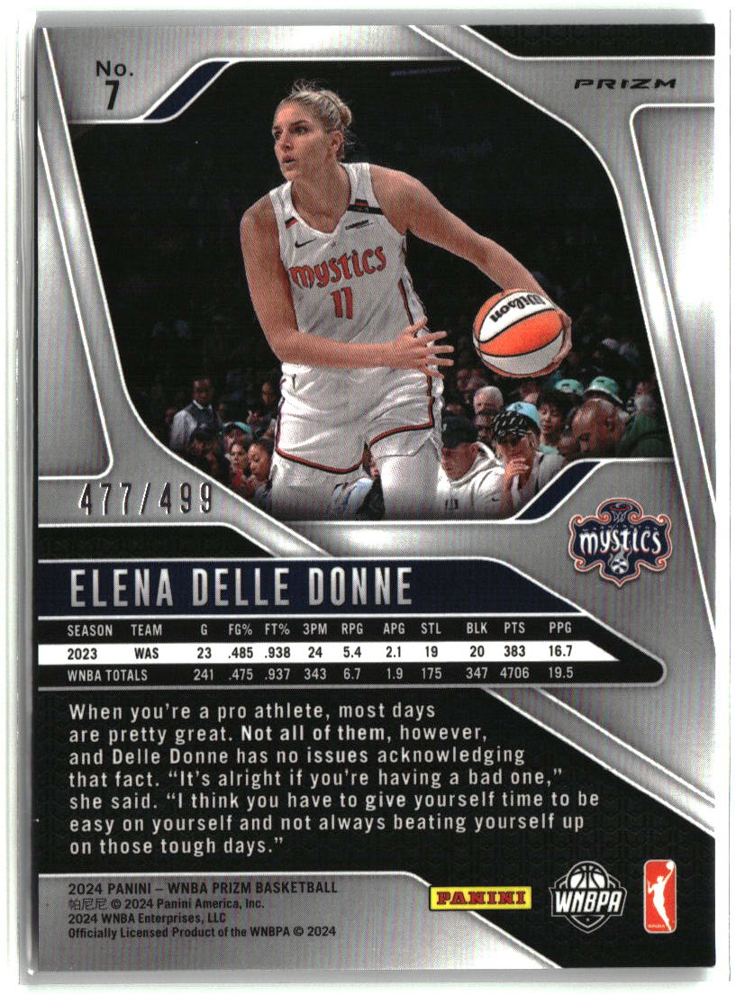 Elena Delle Donne 2024 Panini Prizm WNBA Pulsar Prizms #7 #/499