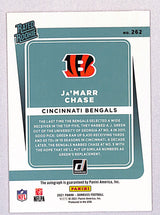 Ja'Marr Chase 2021 Donruss Rated Rookies Autographs Orange #262