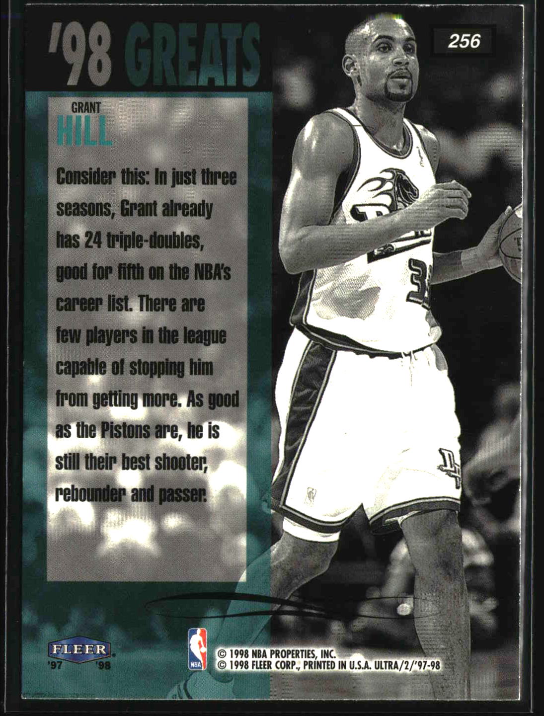 Grant Hill 1997-98 Ultra #256