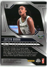 Jaelyn Brown 2024 Panini Prizm WNBA Silver Prizms #31