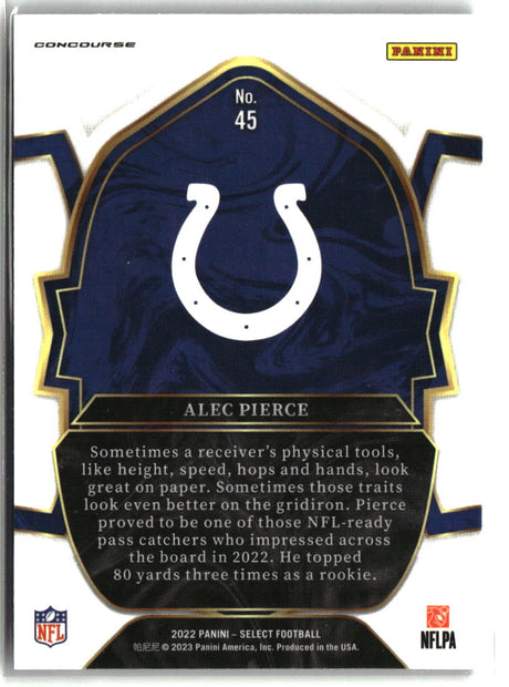 Alec Pierce 2022 Panini Select #45