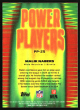 Malik Nabers 2025 Topps Chrome Power Players #PP-25