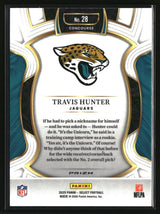 Travis Hunter 2025 Panini Select Black and Orange Prizm Shock #28