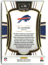 TJ Sanders 2025 Panini Select #185