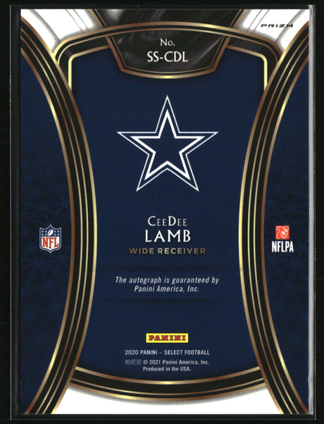 CeeDee Lamb 2020 Panini Select Select Signatures #SS-CDL