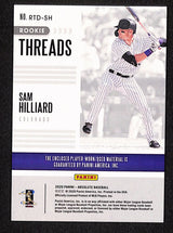 Sam Hilliard 2020 Panini Absolute Rookie Threads Duals #RTD-SH