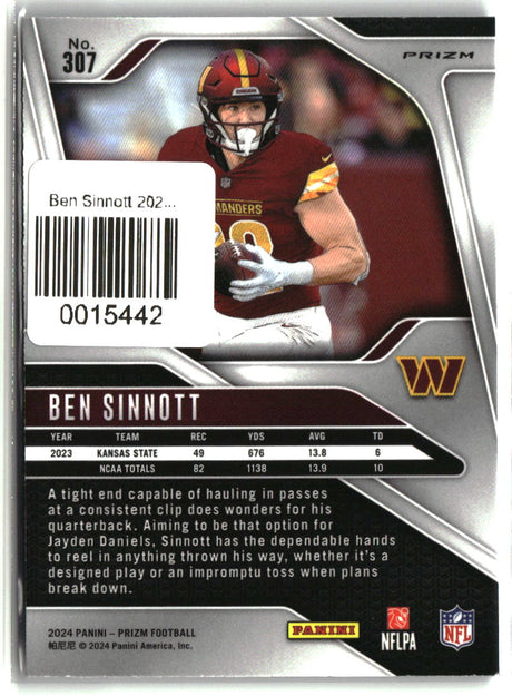 Ben Sinnott 2024 Panini Prizm Purple Pulsar #307