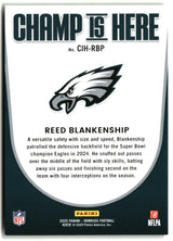 Reed Blankenship 2025 Donruss Champ is Here #CIH-RBP