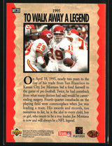 Joe Montana 1995 SP Joe Montana Trilogy #MT20