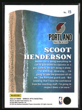 Scoot Henderson 2023-24 Donruss Optic Splash #15