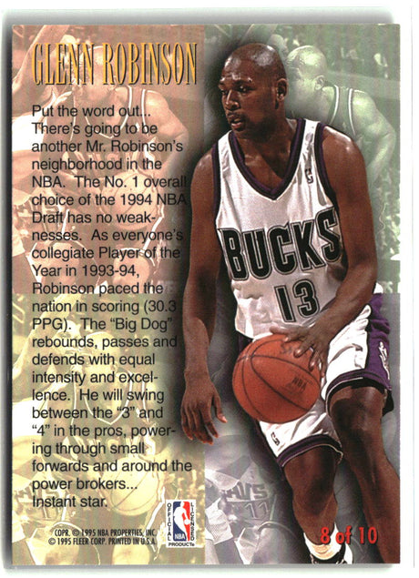 Glenn Robinson 1994-95 Fleer 1st Year Phenoms #8