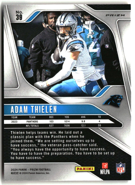 Adam Thielen 2024 Panini Prizm Lazer #39