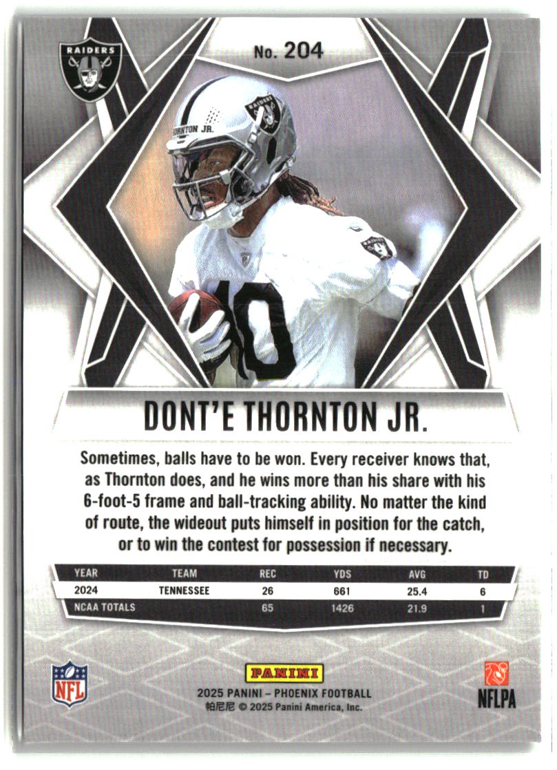 Dont'e Thornton Jr. 2025 Panini Phoenix #204