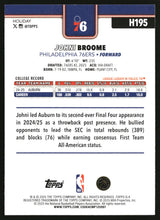 Johni Broome 2025-26 Topps Holiday #H195
