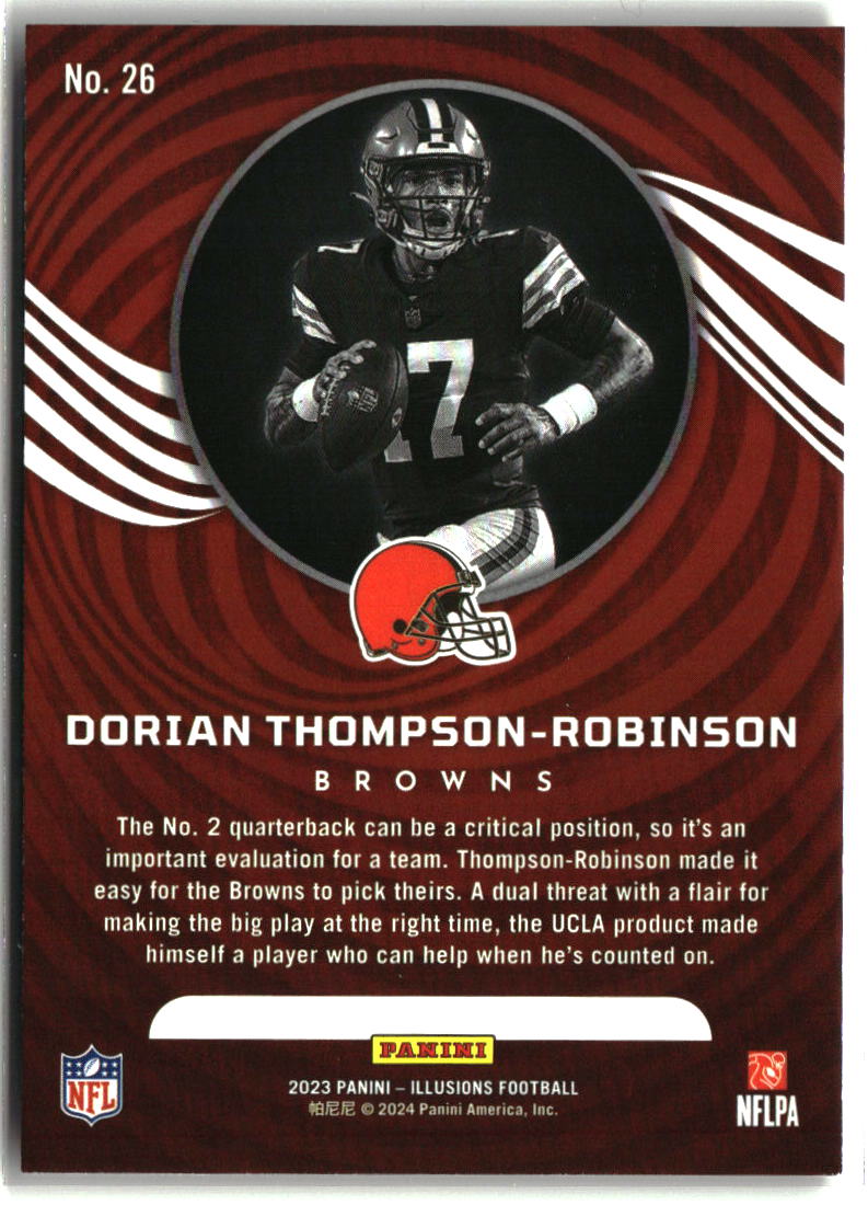 Dorian Thompson-Robinson 2023 Panini Illusions Orange Trophy Collection #26