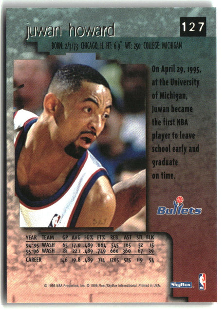 Juwan Howard 1996-97 SkyBox Premium #127