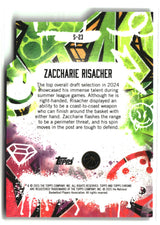 Zaccharie Risacher 2024-25 Finest Showstoppers Blue Refractor #S-23 #/150