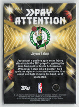 Jayson Tatum 2025-26 Hoops Pay Attention #PA-6