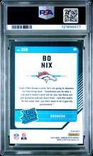 Load image into Gallery viewer, Bo Nix 2024 Panini Donruss Optic Blue Hyper #209 PSA 8
