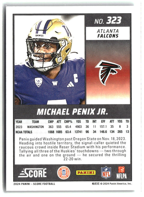 Michael Penix Jr. 2024 Score #323