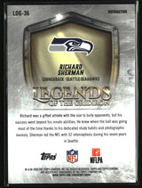 Richard Sherman 2025 Topps Chrome Legends of the Gridiron Refractor #LOG-36