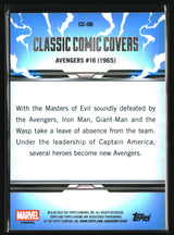 Avengers #16 2026 Topps Chrome Marvel Comics Classic Comic Book Covers #CC-06