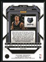 Brandon Clarke 2022-23 Panini Prizm Prizms Silver #204