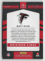 Matt Ryan 2017 Donruss Optic Gridiron Kings Red #15 #/99