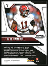 Jihaad Campbell 2025 Panini Prizm Draft Picks #3