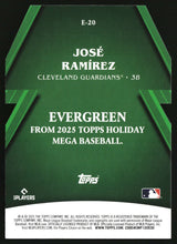 Jos� Ram�rez 2025 Topps Holiday Evergreen #E-20