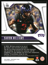 Savion Williams 2025 Panini Prizm Draft Picks #119
