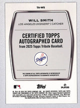 Will Smith 2025 Topps Tribute Tribute Autographs Orange #TA-WS #/25