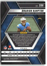 Omarion Hampton 2025 Panini Mosaic Mosaic Reactive Purple #335