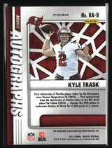 Kyle Trask 2021 Mosaic Rookie Autographs Choice Fusion Red and Yellow #RA-9