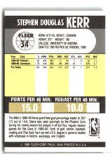 Steve Kerr 1990-91 Fleer #34