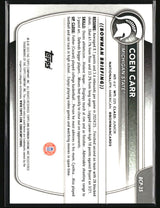 Coen Carr 2025-26 Bowman Chrome Prospects Reptilian Orange #BCP-35 #/25