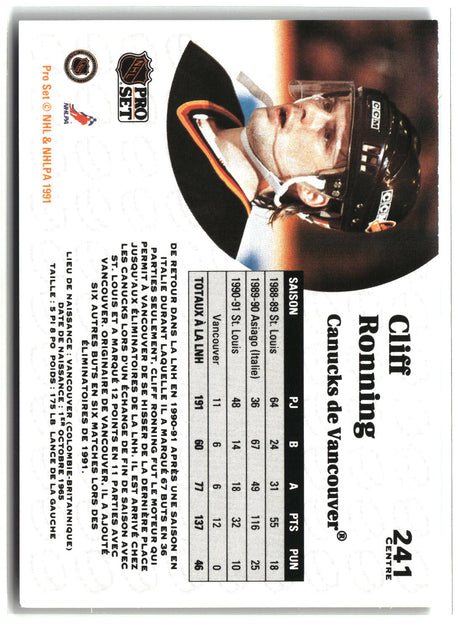 John Cullen 1991-92 Pro Set French #302