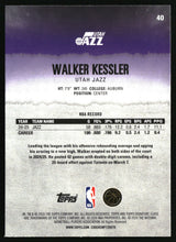 Walker Kessler 2025-26 Topps Signature Class #40