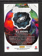 A.J. Brown 2024 Panini Contenders Optic Dreams Gold #D-ABN #/10