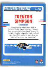 Trenton Simpson 2023 Donruss Optic Pink #209