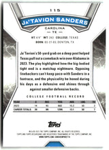 Ja'Tavion Sanders 2024 Topps Resurgence Aqua Surge #115 #/249