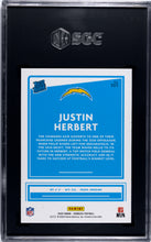 Load image into Gallery viewer, Justin Herbert 2020 Donruss #303 SGC 10

