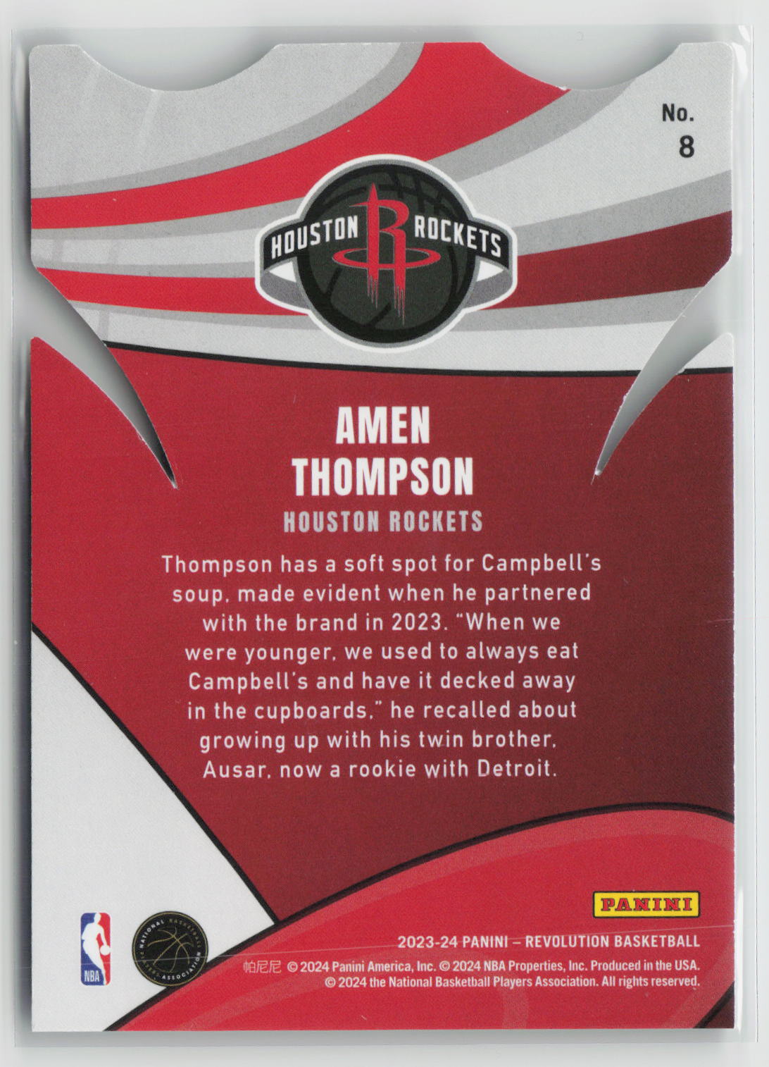 Amen Thompson 2023-24 Panini Revolution Liftoff! #8