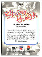 De'Von Achane 2025 Topps Chrome Future Stars #FS-12