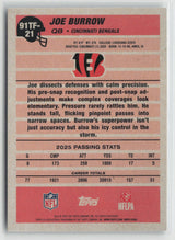 Joe Burrow 2026 Topps Flagship 35th Anniversary The Real One #91TF-21
