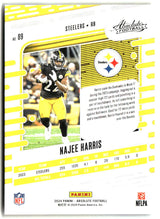 Najee Harris 2024 Panini Absolute Blue #89
